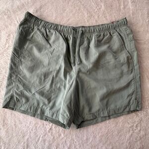 NWT DSG Twitch + Allison Mens Nylon Shorts Dusty Mint Green XL 6 Inch Inseam